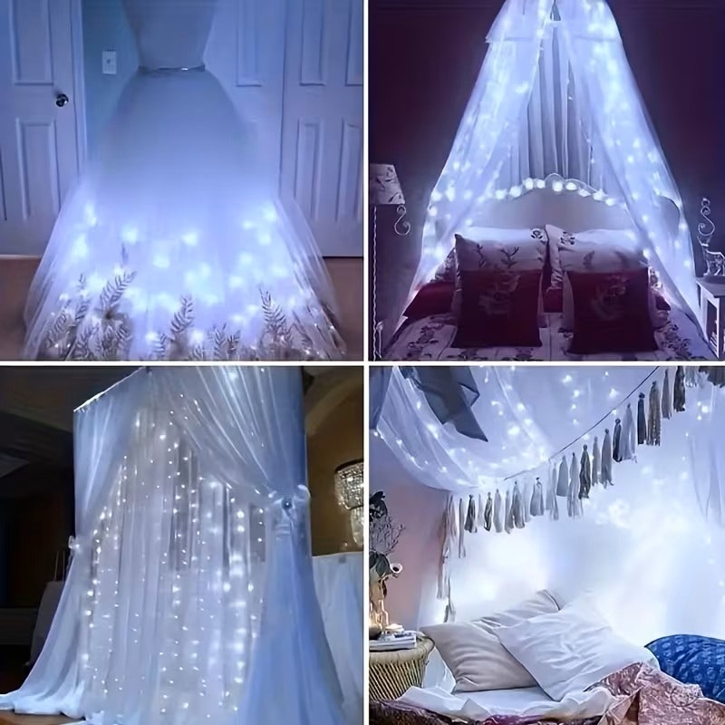 BRAND NEW ~ 16.4FT ~ 50LED White Lights USB ~ 8 Lighting Modes & Remote Control