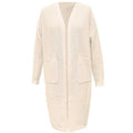 NWT ~ Long Cream Thin Lightweight Cardigan Duster Sweater Coat ~ Oversized SMALL