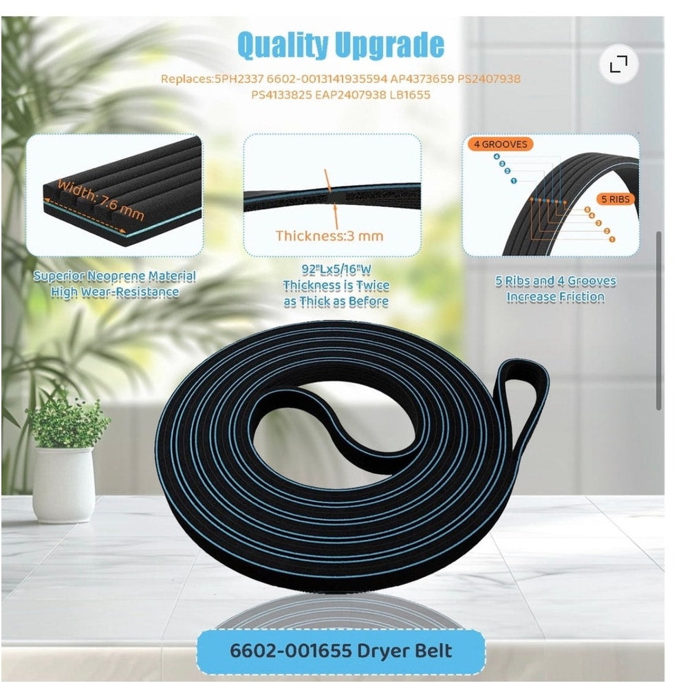 BRAND NEW ~ Samsung Dryer Repair Kit Roller Idler Pulley Belt Replacement Parts