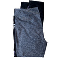NWT ~ INSPIRED HEARTS Heathered Black "Love" Trim Activewear Leggings ~ Size 1X