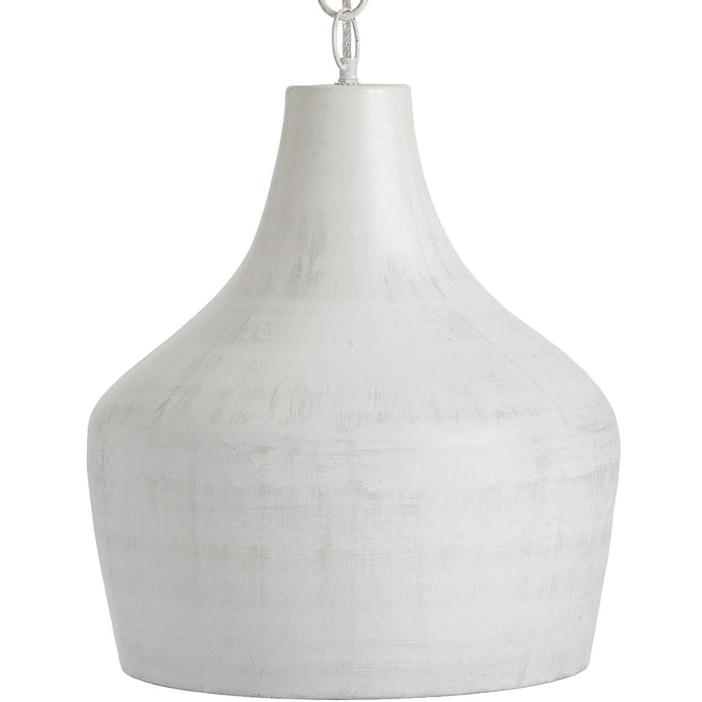NWT ~ Napa Home & Garden Terrance Modern Farmhouse White Hanging Pendant Light