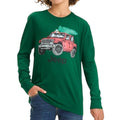 NWT ~ Art Class Boys Long Sleeve Green Christmas Jeep Graphic T-Shirt ~ MED. 8