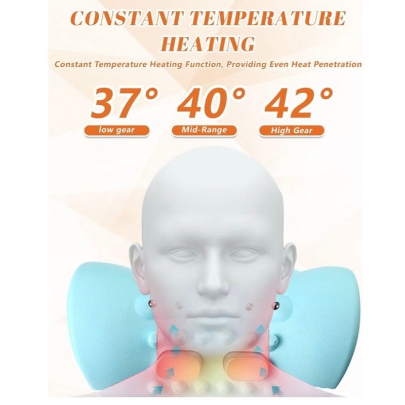 BRAND NEW ~ Adjustable Intensity Neckline Cervical Heated Relaxation Massager