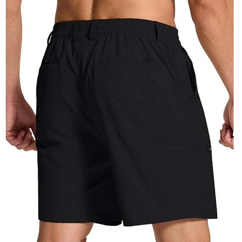 NWT ~ Men's Black Lightweight Golf Casual Summer Shorts ~ Size 32