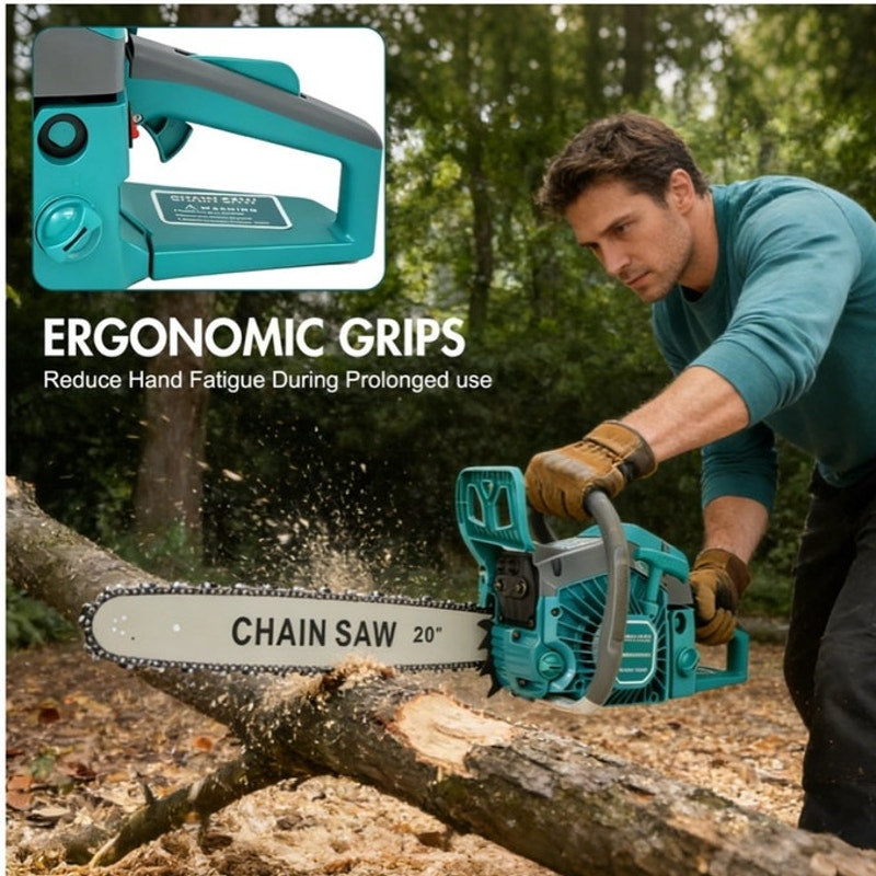 BRAND NEW ~ 20-inch Heavy Duty Powerful Gas Chainsaw 10700 RPM 2-Cycle 62CCC