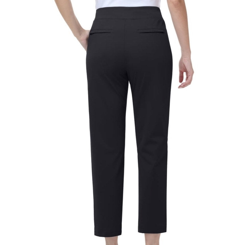 NWT ~ Women's Black Lightweight Casual Golf Pants with Zipper Pockets ~ Size XL