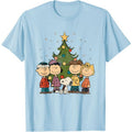 NWT ~ Peanuts Charlie Brown Snoopy Christmas Group T-Shirt ~ Men's Size XL