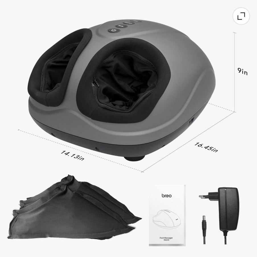BRAND NEW ~ Shiatsu Deep Kneading Foot Massager with Heat ~ Up to Men's 12