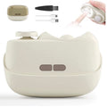 BRAND NEW ~ 2 in 1 Electric Nail Clipper Trimmer Polishing LED Light & Storage