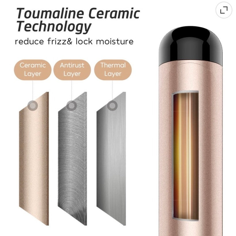 BRAND NEW ~ 2 Inch Large Barrel Dual Voltage LCD Display Curling Iron Wand