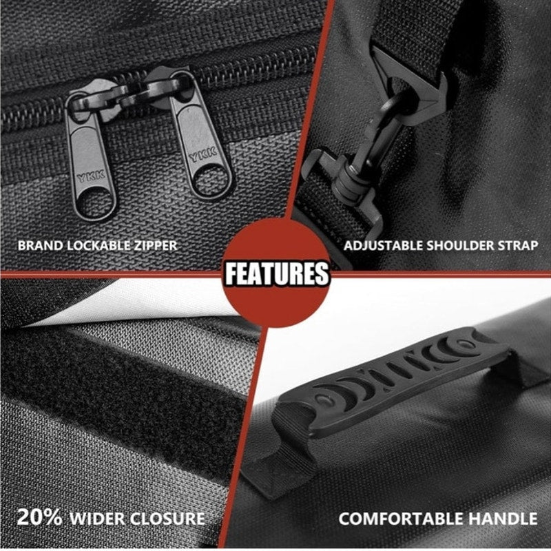 BRAND NEW ~ Large Black Heat Insulated Fireproof Document Bag & Money Pouch