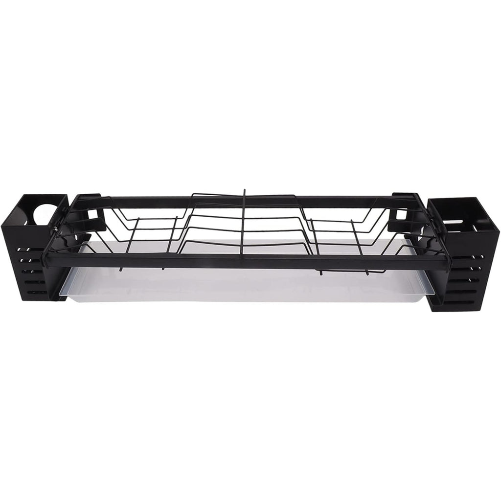 BRAND NEW ~ Black Dish & Utensils Silverware Wall Mounted Sink Drainer & Tray