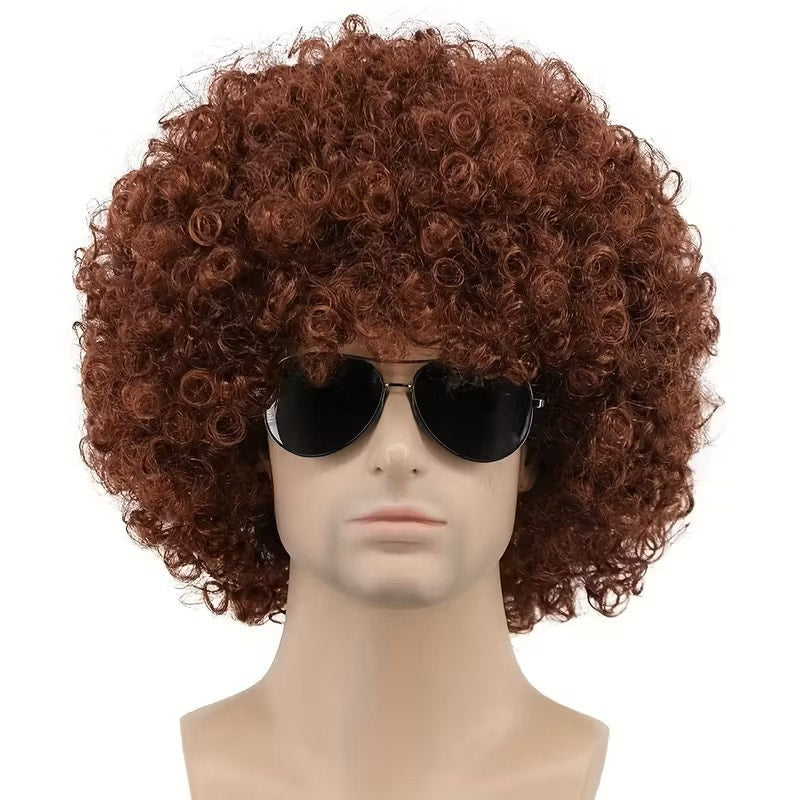 NWT ~ Women's Red Curly Afro Wig ~ Halloween Cosplay Costume