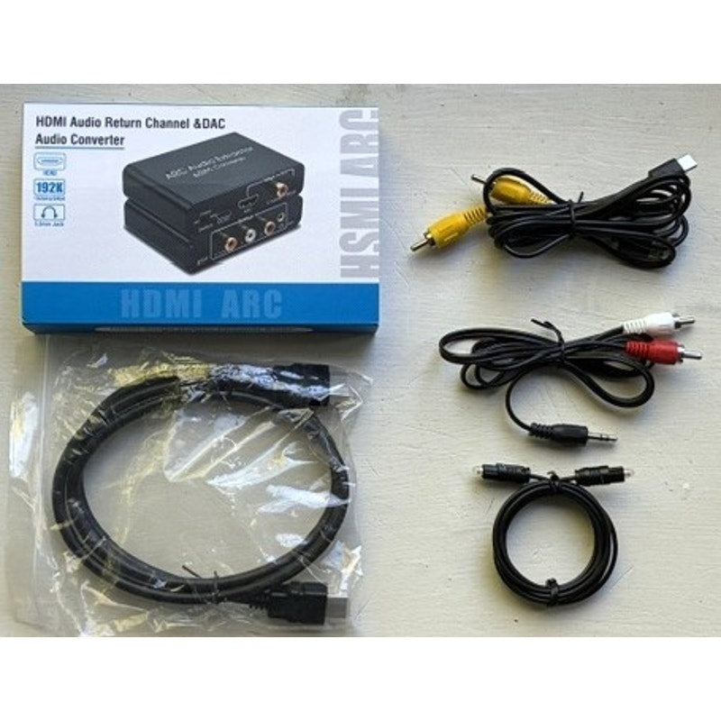 BRAND NEW ~ HDMI ARC Audio Extractor Digital to Analog Audio Converter TV Jack