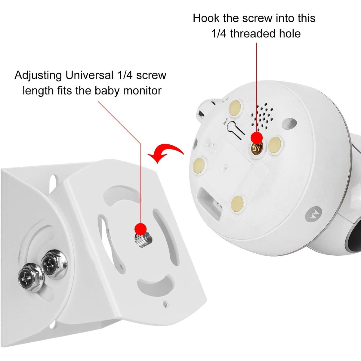 BRAND NEW ~ Adjustable Angle Universal Wall Mount Baby Monitor Nursery