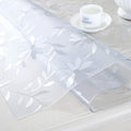 NWT ~ Transparent Waterproof Tablecloth Thick Clear Flowers Heat Resistant Vinyl