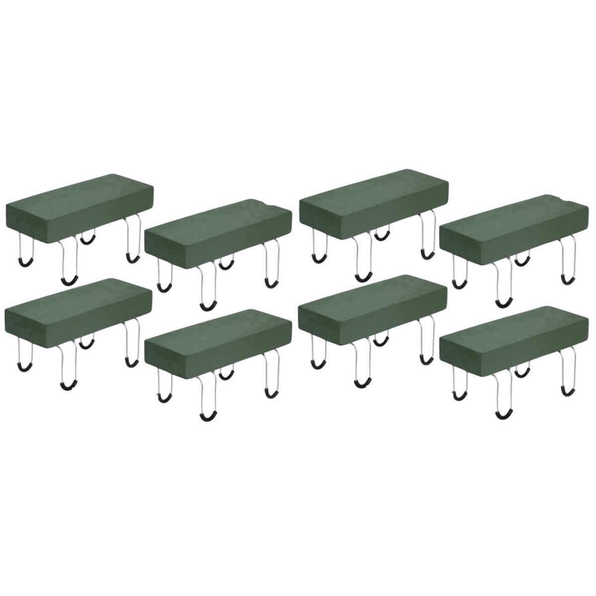 BRAND NEW ~ Set/8 Outdoor Grave Headstone Cemetery Memorial Flower Saddles