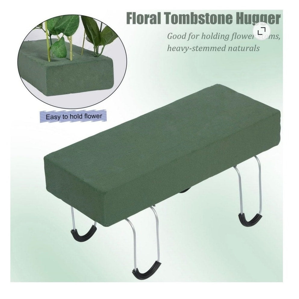 BRAND NEW ~ Set/8 Outdoor Grave Headstone Cemetery Memorial Flower Saddles