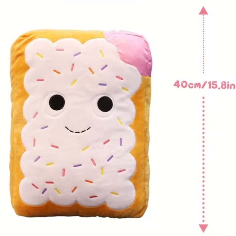 BRAND NEW ~ Large Soft Plush Pop Tart Cute Cookie Pillow Plush Toy ~ 16"