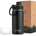 BRAND NEW in BOX ~ koodee Black Stainless Steel 16 oz Insulated Water Bottle