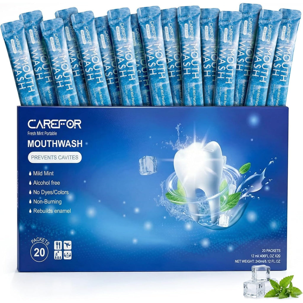 BRAND NEW ~ 20pack Portable Icy Mint Mouthwash Travel Size ~ STILL SEALED!