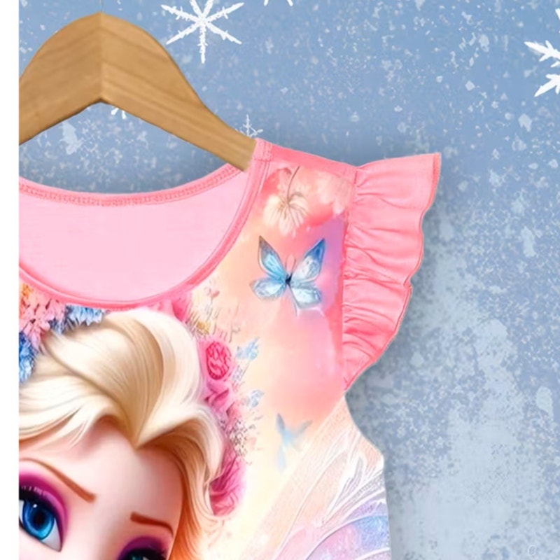 NWT ~ Set/3 Disney Nightgowns Elsa Winnie Pooh & Mermaid Nighties Girls 8-9 yrs