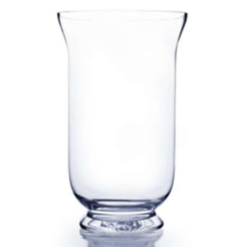NWT ~ Brandermill Large Clear Glass Modern Farmhouse Heavy Hurricane Vase ~ 13"