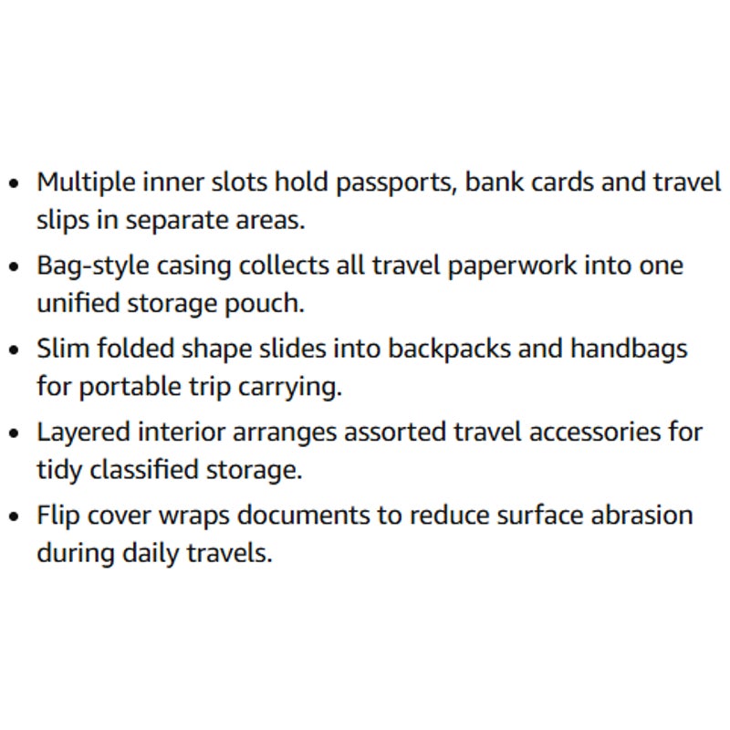 BRAND NEW ~ Black Passport Cover Wallet Card Holder Portable Travel Accessories
