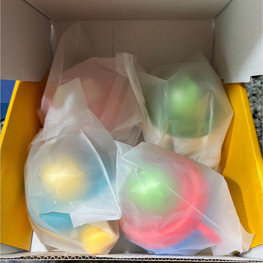 BRAND NEW ~ Set/4 Baby & Toddler Colorful UFO Battery Free Press Vehicle Toys
