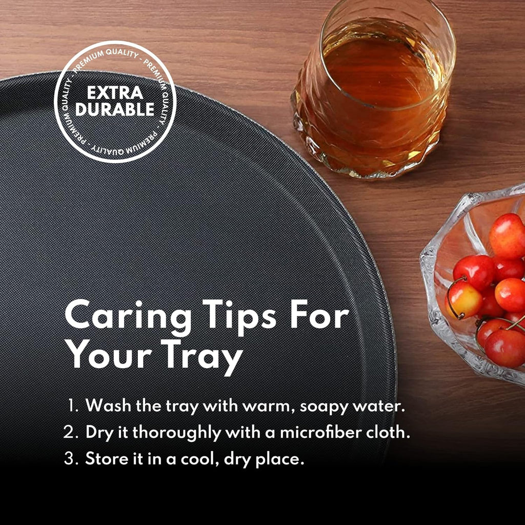 BRAND NEW ~ Set/4 New Star Foodservice Non-Slip Brown 11" Serving Party Trays