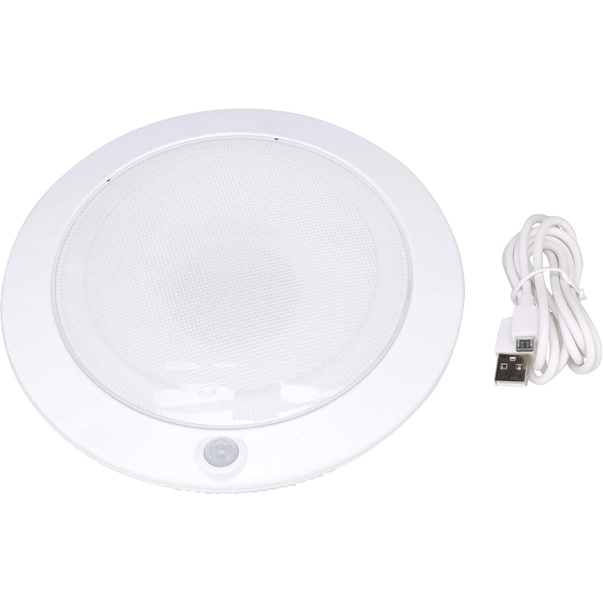 BRAND NEW ~ White Rechargeable LED Motion Activated 7" Round Closet Light