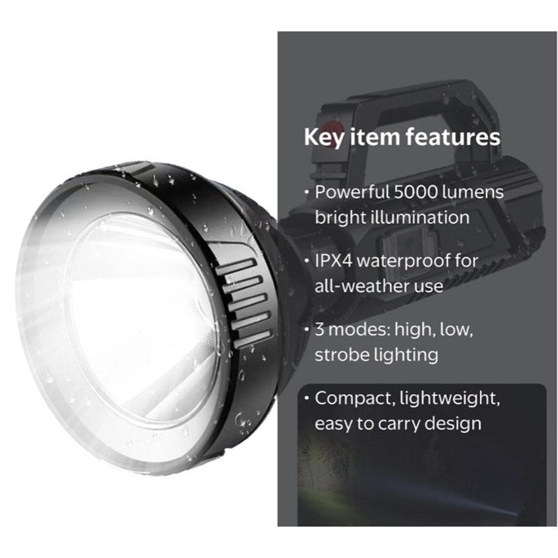 BRAND NEW ~ Rechargeable Waterproof 50000 Lumens Super Bright LED Flashlight