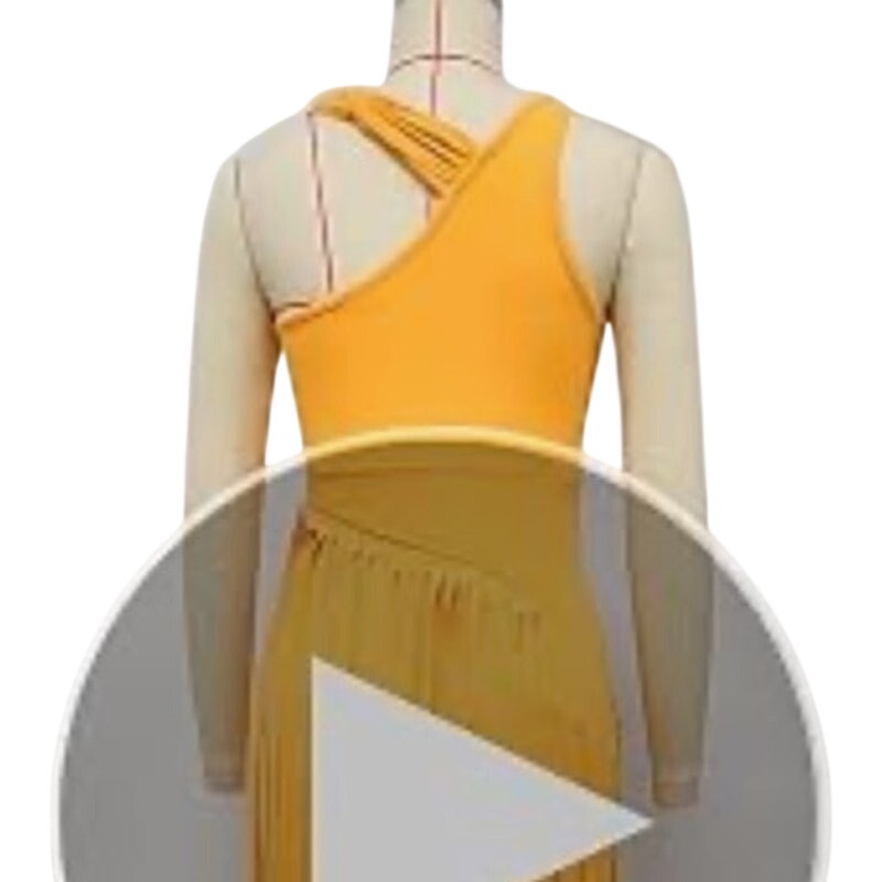 NWT ~ Women's Long Sleeveless Light Orange Fringe Maxi Party Dress ~ Size XL