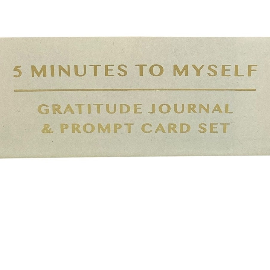 NWT ~ 5 Minutes To Myself Gratitude Mindfulness Journal & Prompt Card Set