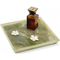 BRAND NEW ~ Green Onyx Marble 10" Square Serving Tray Coffee Table Platter Dish