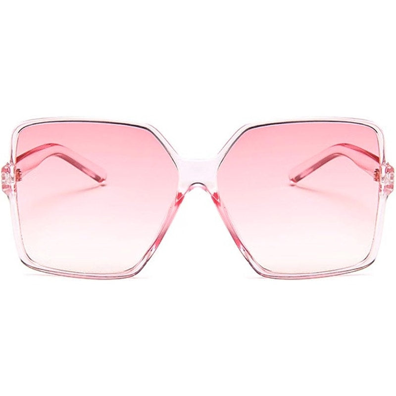 BRAND NEW ~ Pink Trendy Oversized Ultra Light & Comfortable Sunglasses