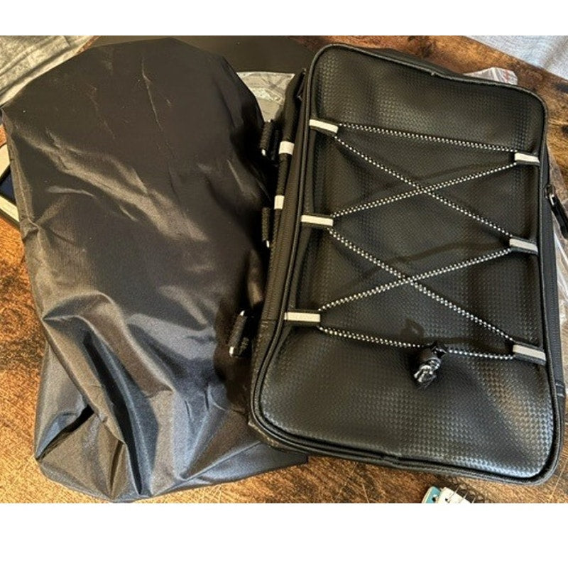 BRAND NEW ~ Waterproof Black 8L Rear Rack Cargo Cycling Bike Bag with Rain Cover