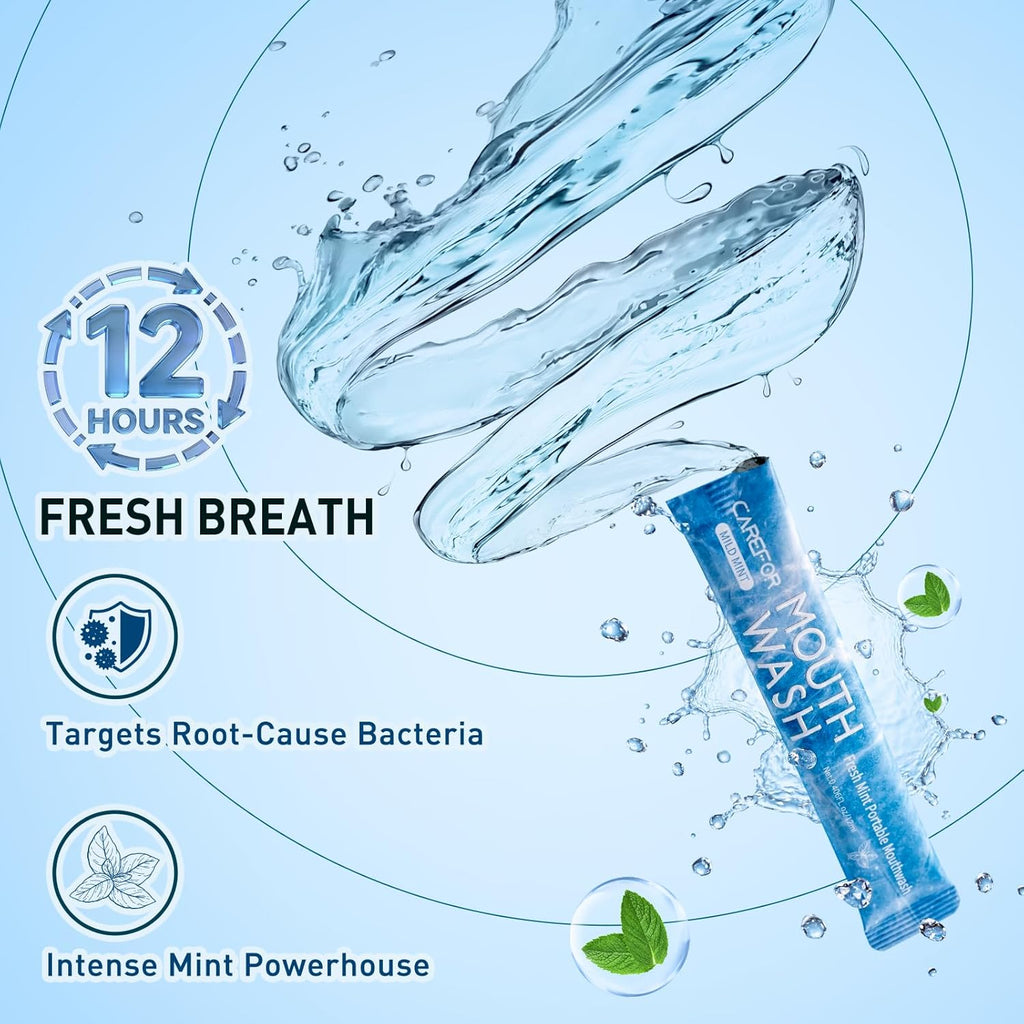 BRAND NEW ~ 20pack Portable Icy Mint Mouthwash Travel Size ~ STILL SEALED!