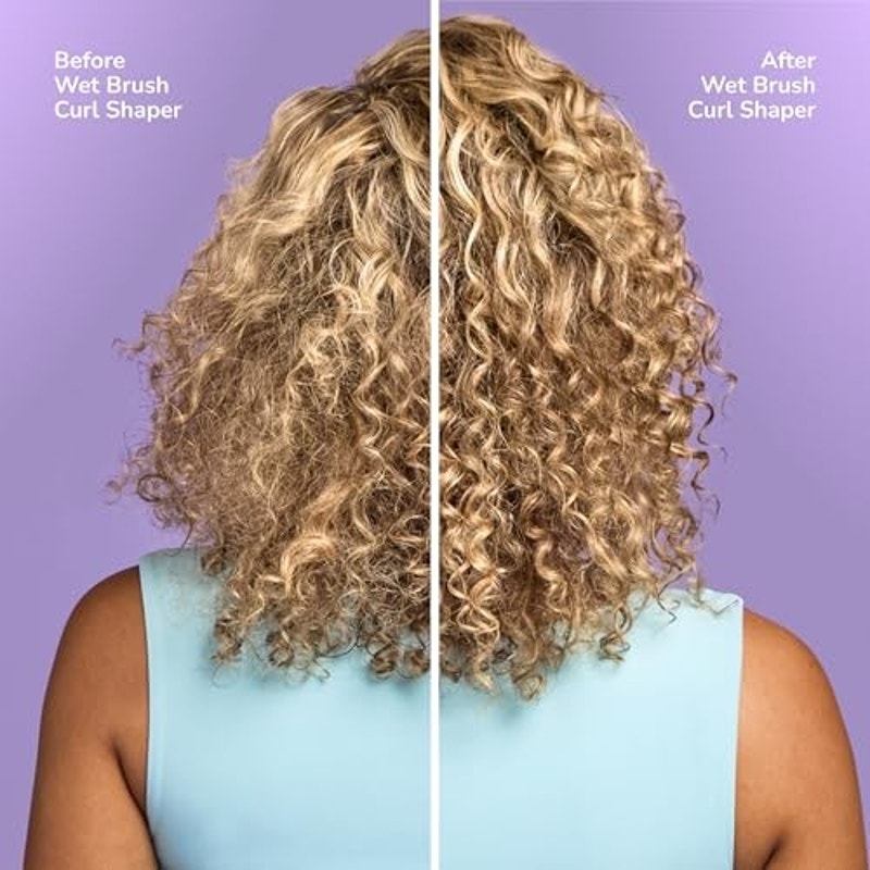 BRAND NEW ~ Pink Wet Brush Curl Shaper Detangler Detangle Curly Hair Frizz Free