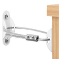 BRAND NEW ~ White Heavy Duty 4 Pack Anti Tip Baby Proofing Furniture Anchors