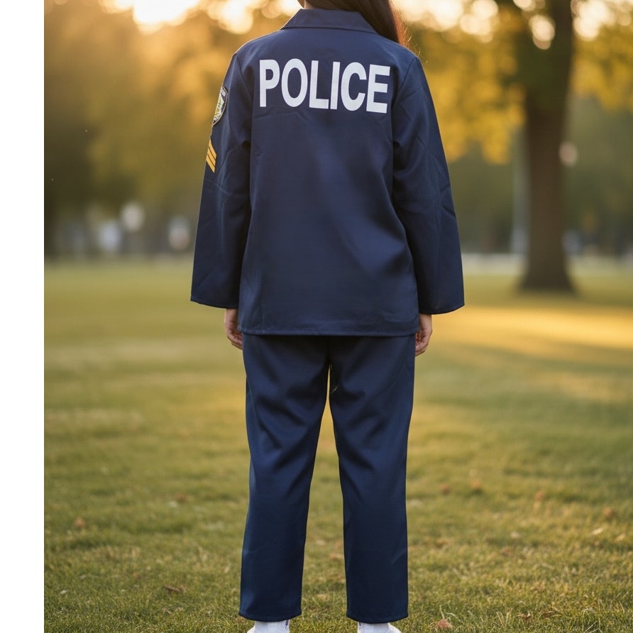 NWT ~ Set/6 Children's Policeman Uniform Halloween Dress Up Play Costume ~MEDIUM