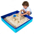BRAND NEW ~ Blue Indoor Outdoor Beach Sand Table Square Foldable Sandbox Toy