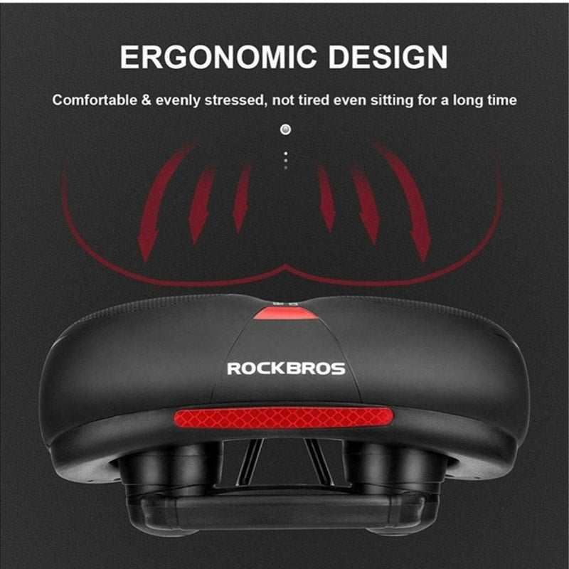 BRAND NEW ~ Wide Waterproof Universal Fit Bicycle Saddle Memory Foam Bike Seat