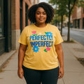NWT ~ Yellow Cotton Floral "Perfectly Imperfect" Summer Flowers T-Shirt ~ SMALL