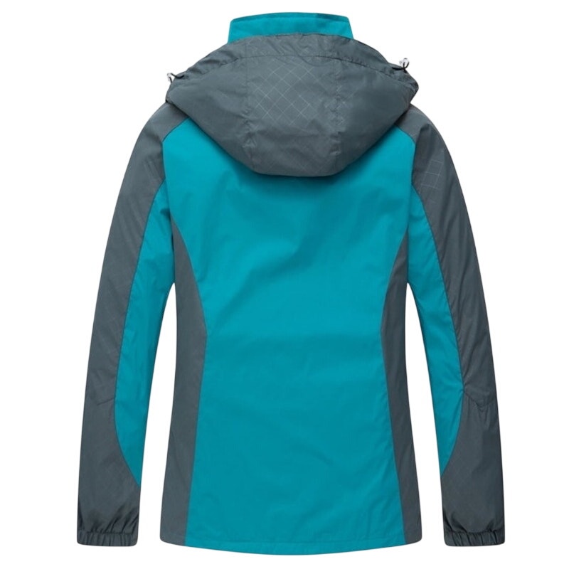 NWT ~ Women's Waterproof Lightweight Lined Rain Jacket & Hood Coat ~ Plus 2X