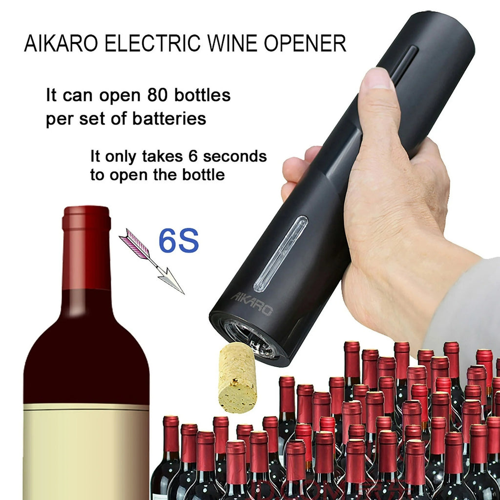 BRAND NEW Automatic Electric Battery Wine Bottle Opener Corkscrew & Accessories