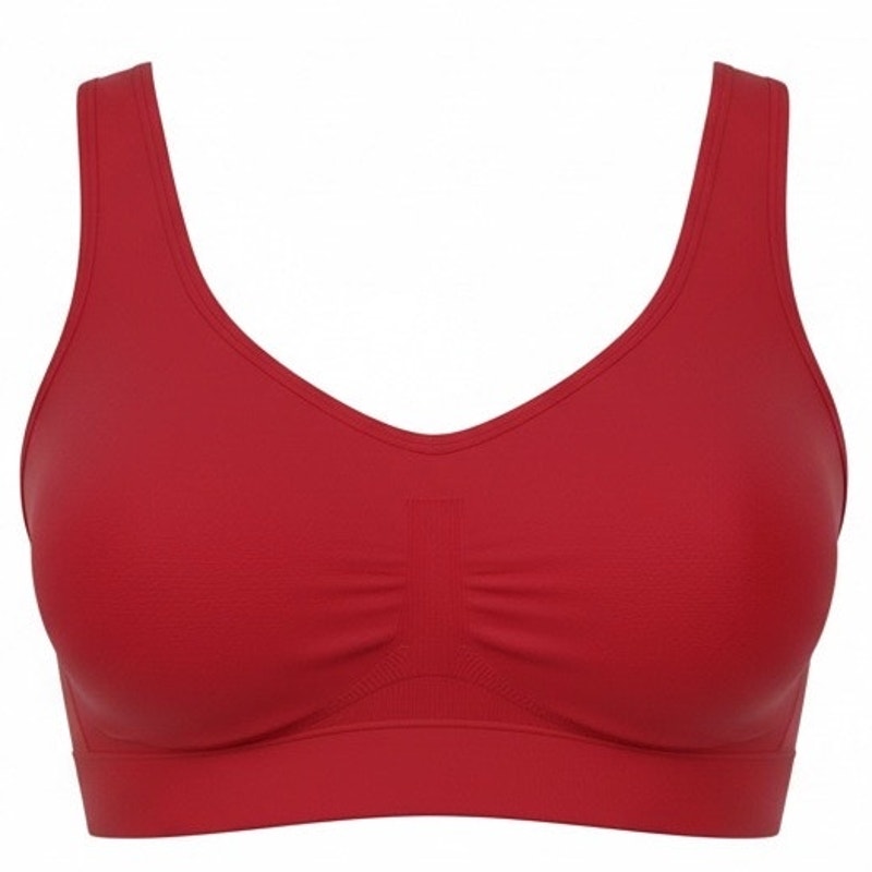 NWT ~ ANGELINA Women's Plus Size Red Sports Bra