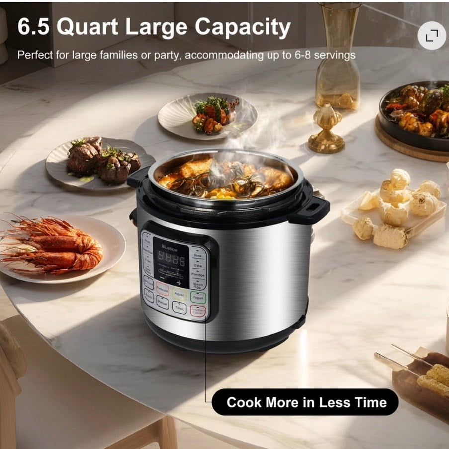 BRAND NEW ~ Stainless Steel 6.5 Quart Electric Rice ~ Slow ~ Pressure Cooker etc
