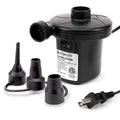 BRAND NEW ~ Quick Electric Black Portable Air Pump Inflator Deflator & 3 Nozzles