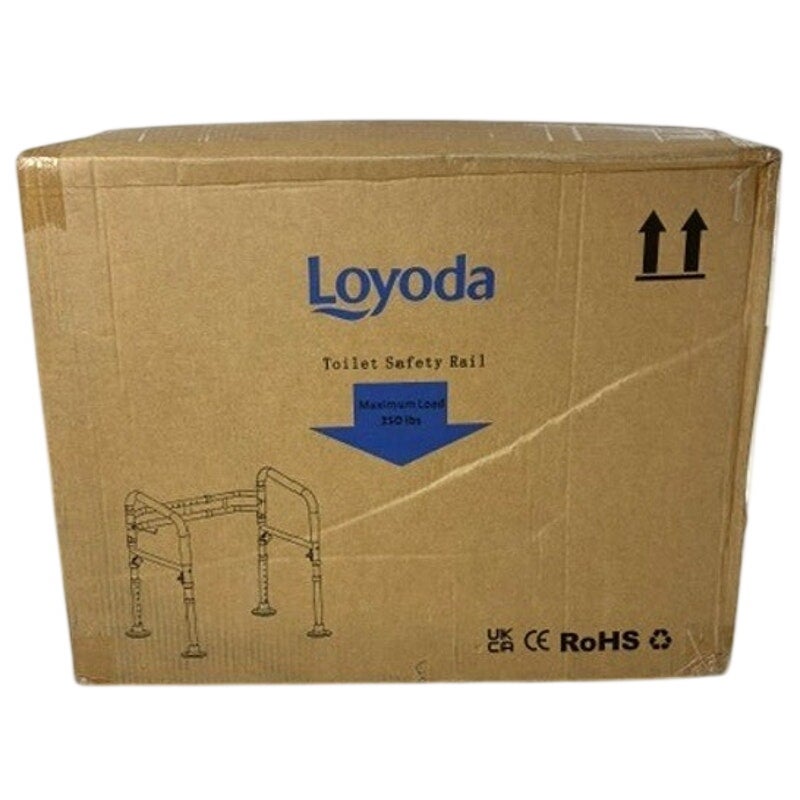 BRAND NEW ~ Adjustable Foldable Toilet Safety Rail Frame with Handles 350 limit